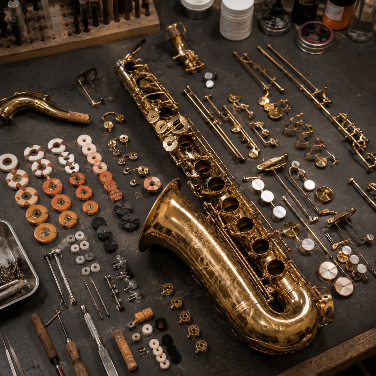 Generalüberholung eines Saxophons
